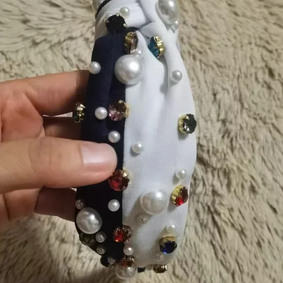 Pearl and Gem Embellished Headbands - Picture 6 of 8